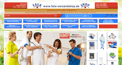 Desktop Screenshot of fala-versandshop.de